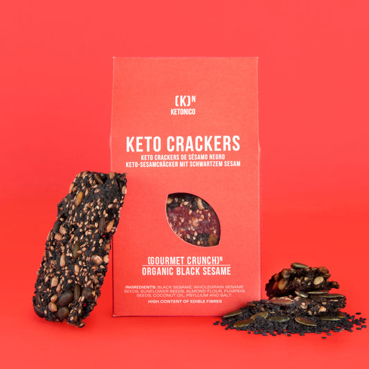 CRACKERS KETO - SÉSAMO NEGRO
