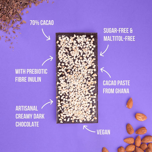 TABLETA DE CHOCOLATE - ALMENDRAS