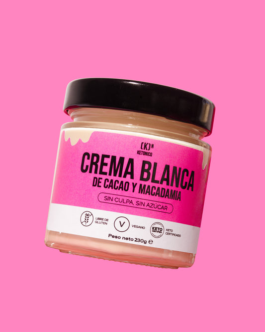 Crema blanca de cacao y macadamias